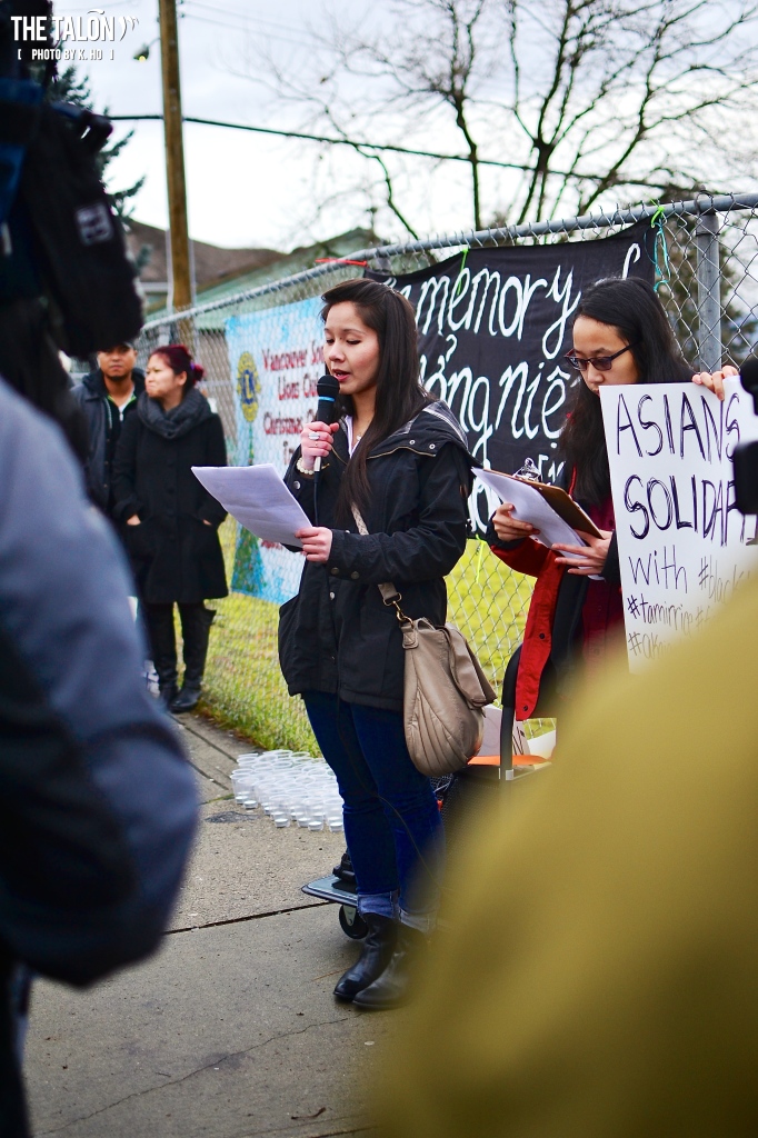 The vigil was held in Vietnamese and English.